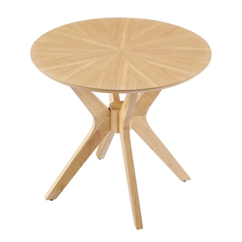 Crossroads 24&rdquo; Round Wood Side Table image number 4