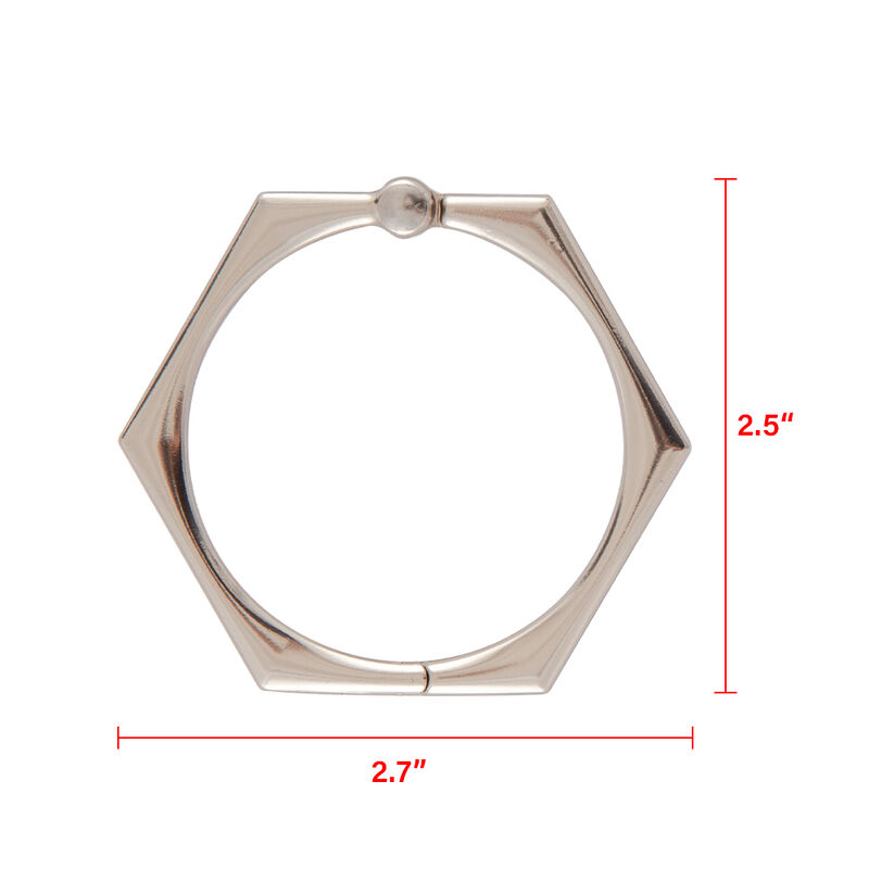Rust-Proof Hexagon-Shaped Shower Curtain Hooks with Clasp Closure, Set of 12 image number 9