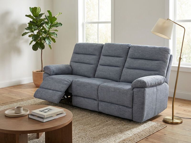 Savannah Dark Gray Manual Reclining Sofa image number 1