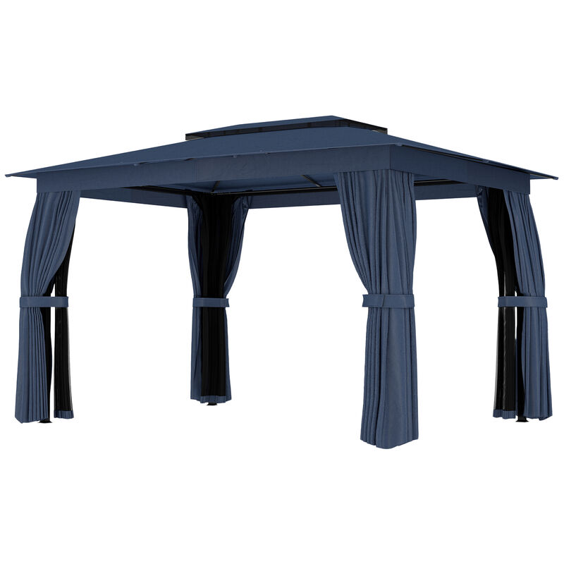 Hivvago Soft Top 10x12 Gazebo Canopy Shelter image number 0