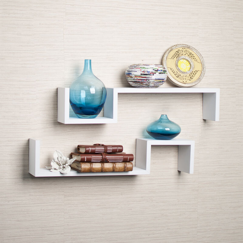 S Wall Mount Shelves (Set of 2)