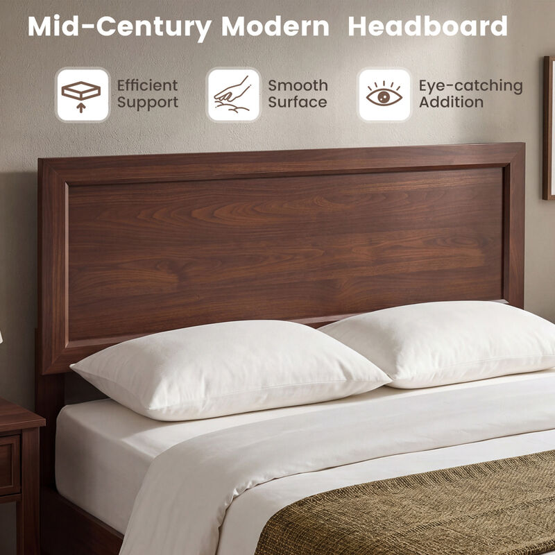 Full Size Upholstered Bed Frame with Headboard, No Box Spring Needed image number 5