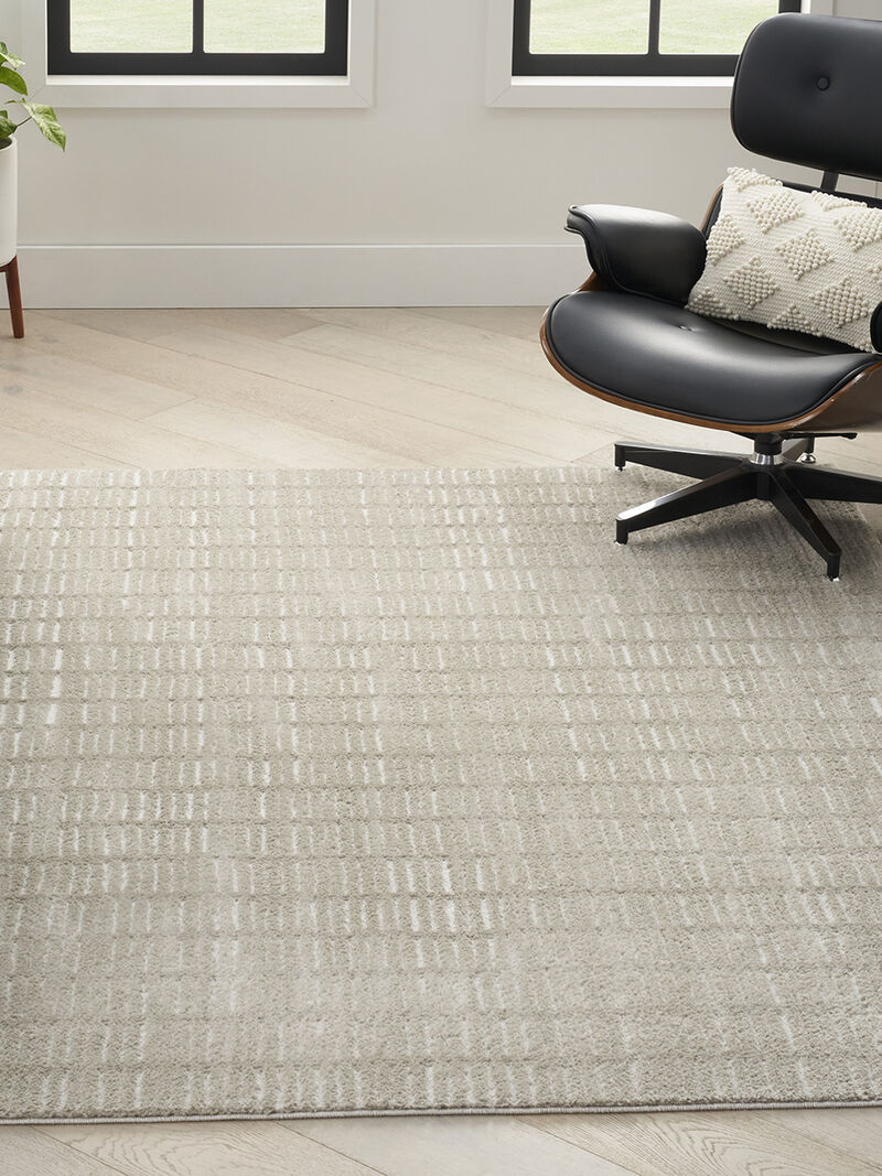 Modern Comfort MNC03 Gray/Ivory 5'3" x 7' Rug