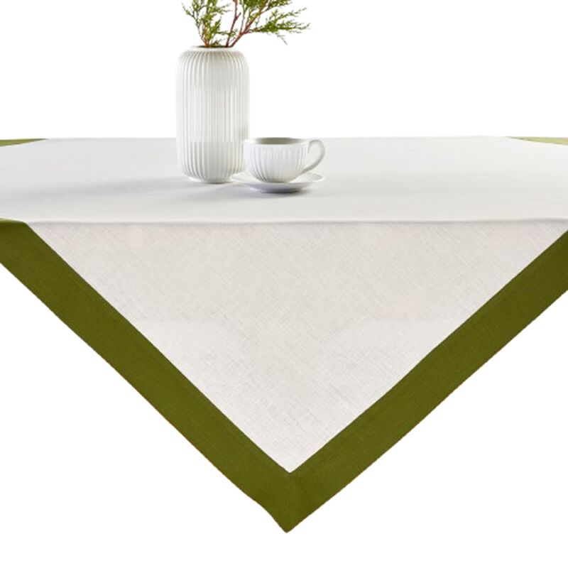 Solino Home Contempo 100% Linen Table Throw &ndash; Handcrafted, Machine Washable, Perfect for Holiday and Everyday Dining