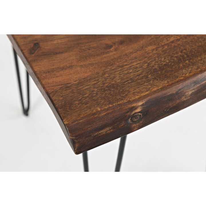 Jofran Solid Acacia Chairside Table