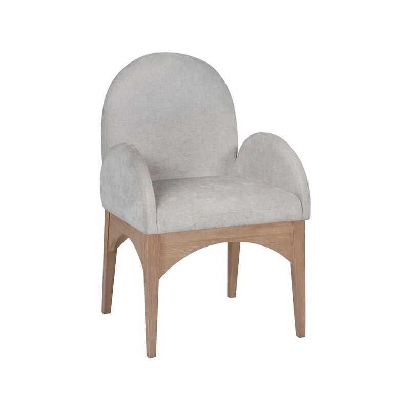 Meridian Furniture Waldorf Grey Chenille Fabric Dining Chair