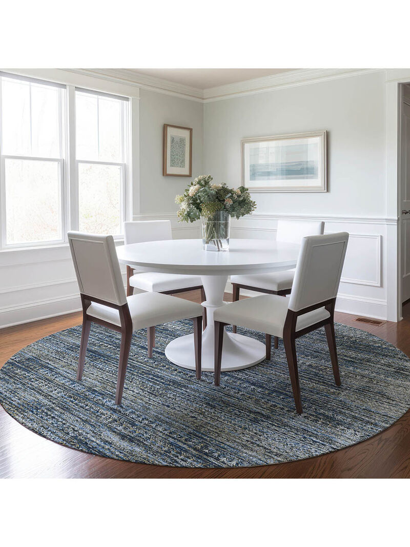 Solace SL3 Denim 8' Round Rug image number 1