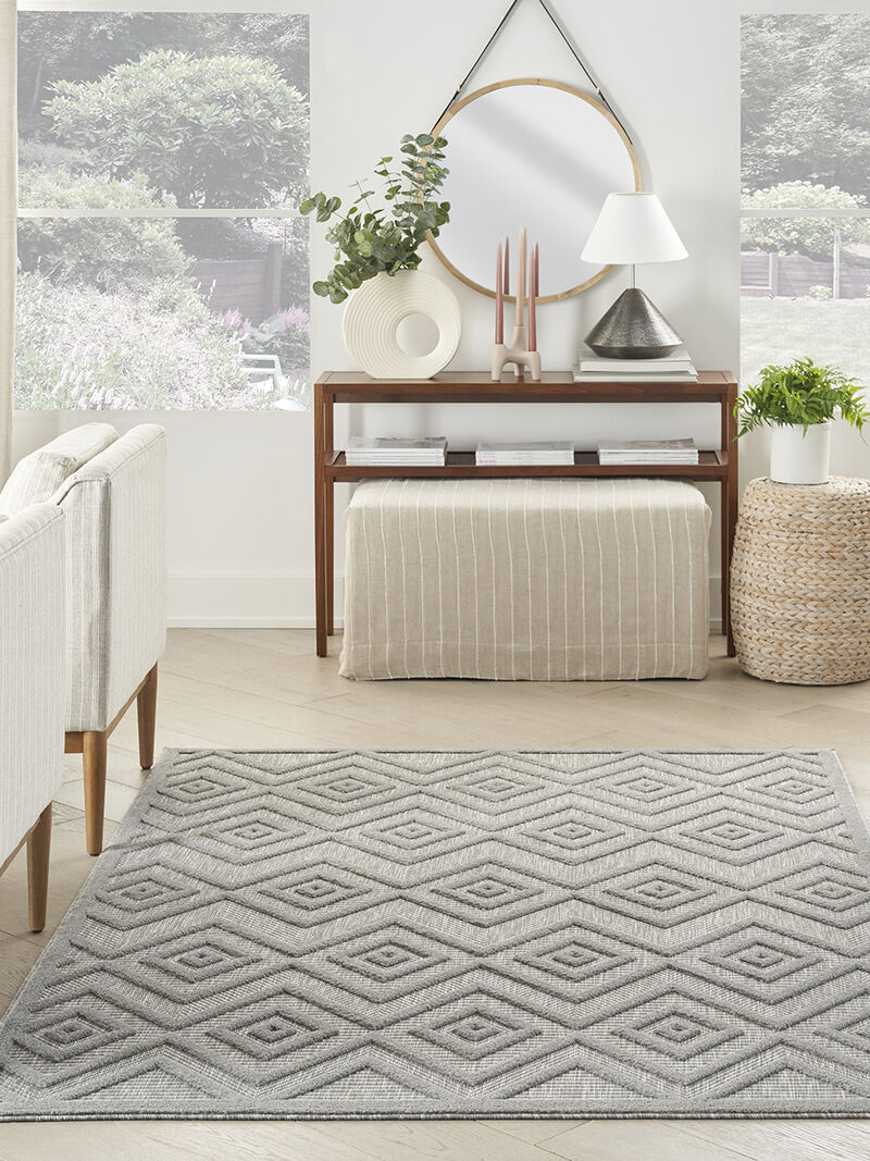 Versatile NRV01 Silver/Gray 6' x 9' Rug