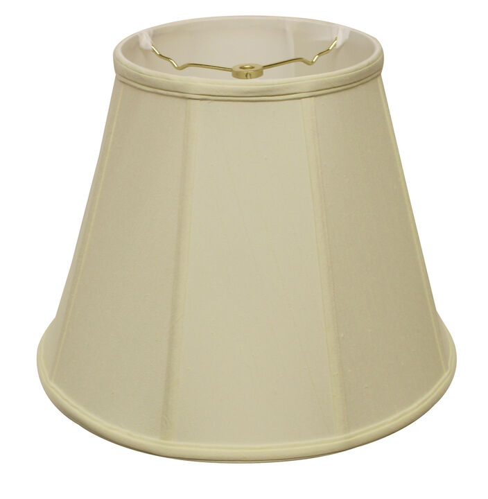 Hivvago 16" Ivory Slanted Empire Monay Shantung Lampshade