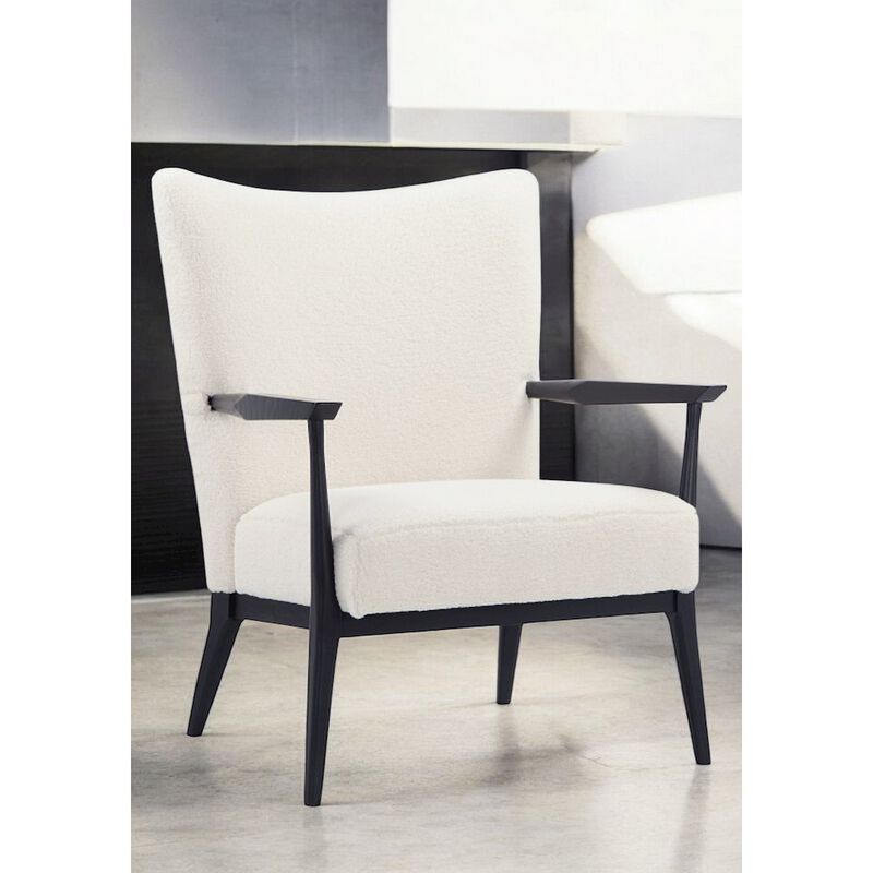 Pangea Home Winnie Lounge Chair Boucle White