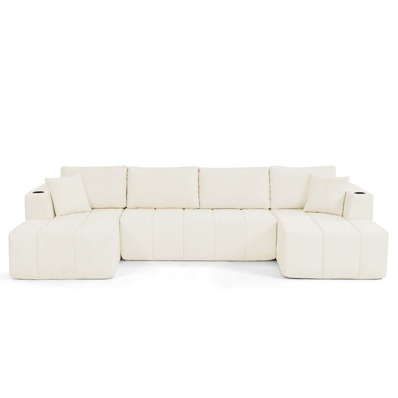 Gralte U-Shaped Chenille Sectional Sofa image number 0