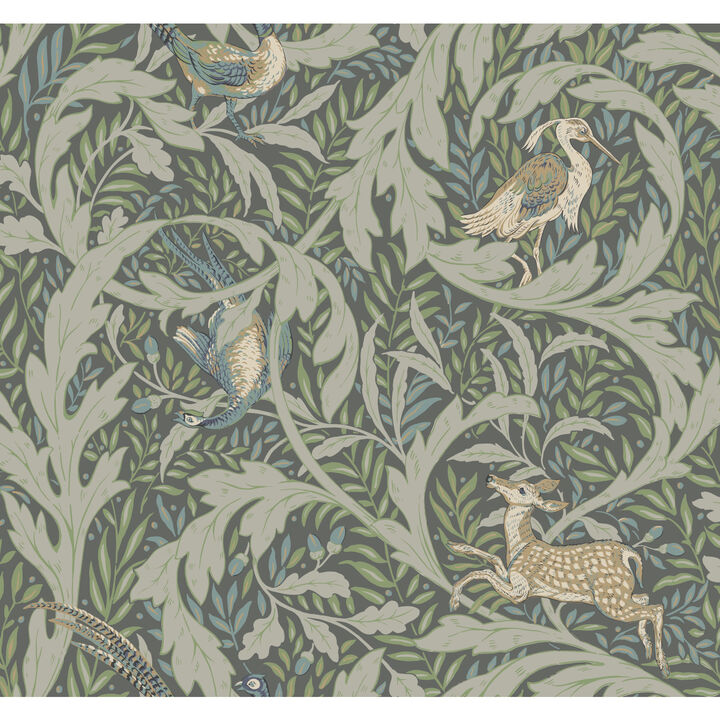 Woodland Tapestry Sage Wallpaper