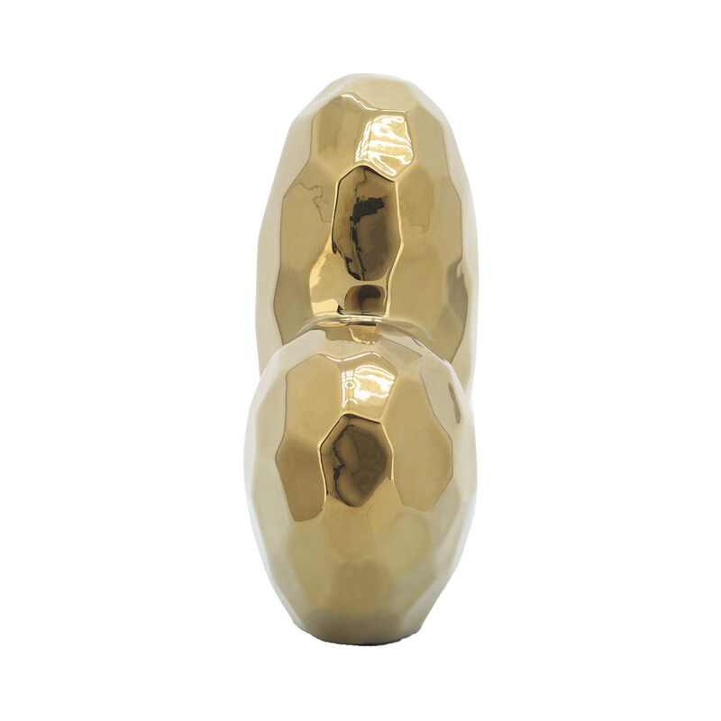 Gold Ceramic Heart 8" image number 2
