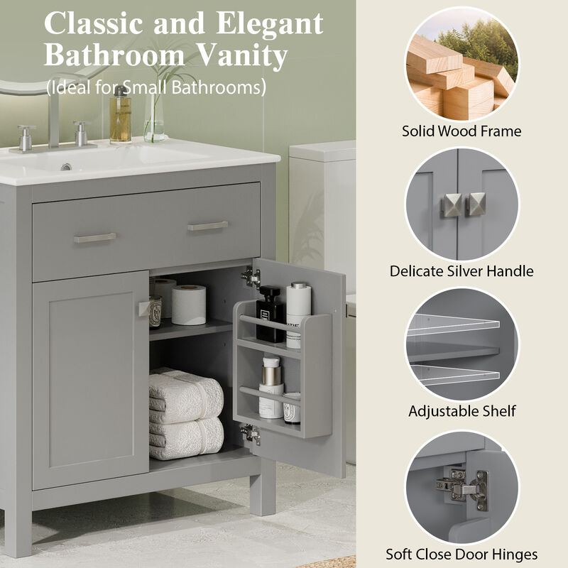 Merax  Modern Double Bathroom Vanity Set