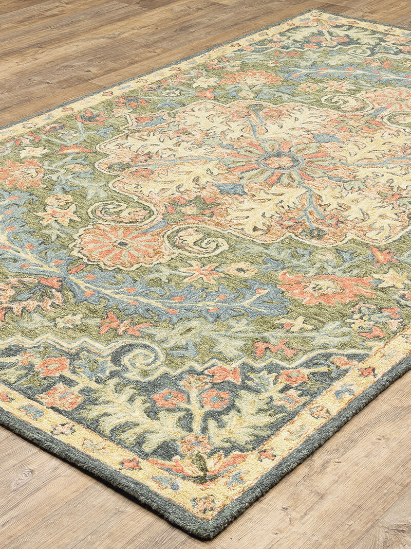 Alfresco 5' x 8' Blue Rug image number 1