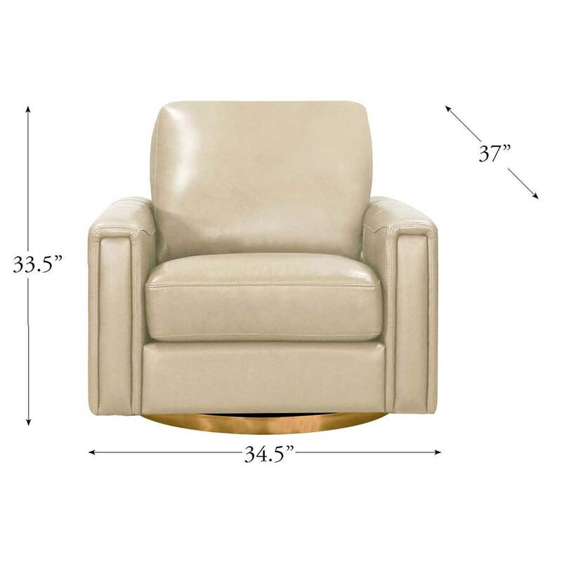Hayward Swivel Leather Chair