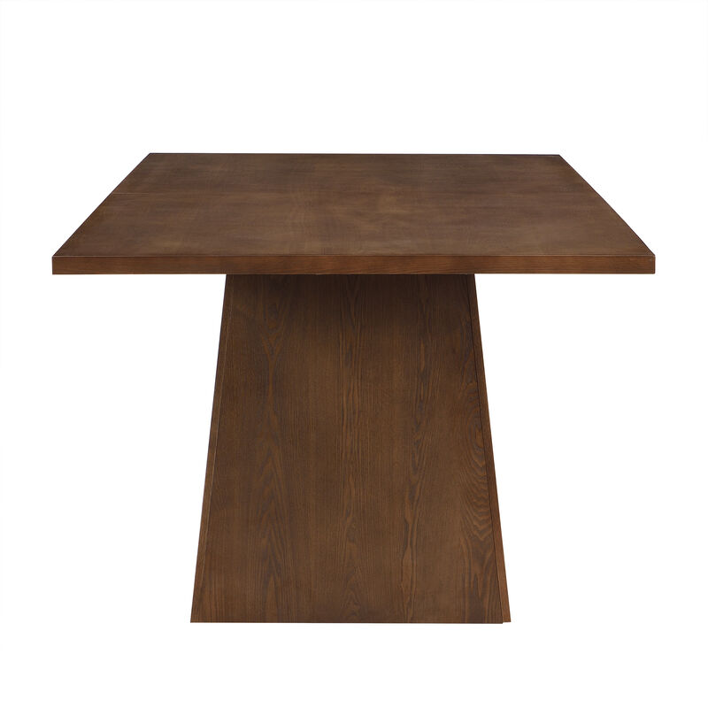 Christopher Knight Home Puerta 82" Farmhouse Pedestal Dining Table image number 3
