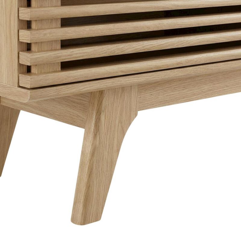 Wooden Brown TV Stand with 48-Inch Width and Sleek Design image number 6