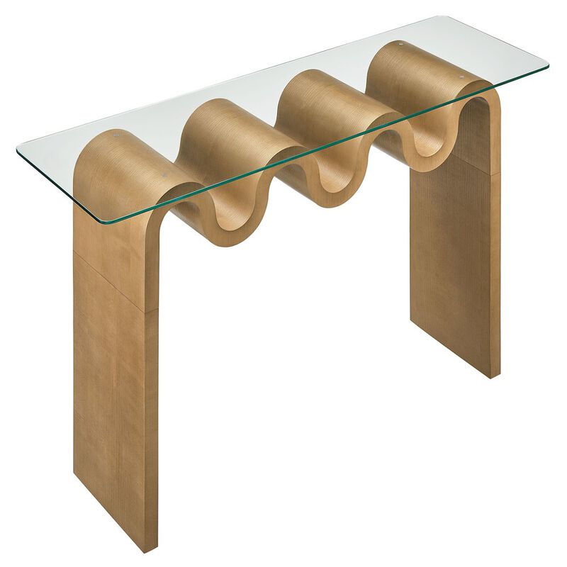 Ondine Glass Top 50" Console Table image number 5