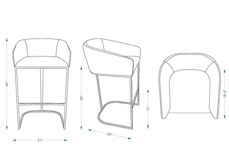 Louvre Black Barstools (Set of 3)