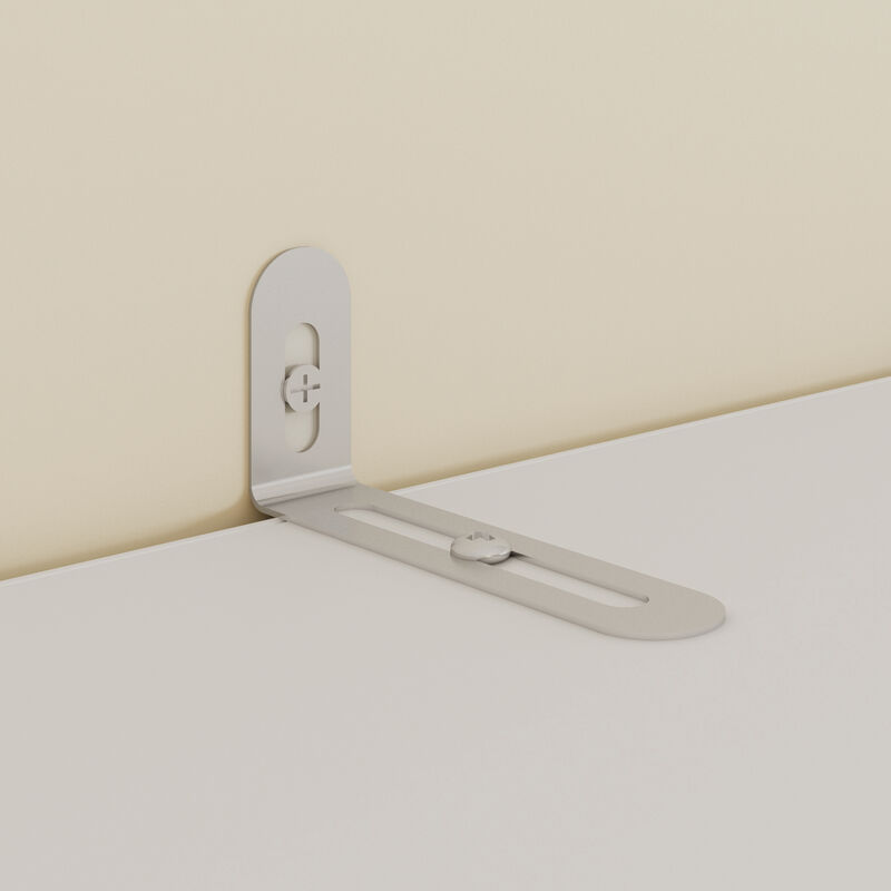 FUFU&GAGA White Lacquered Storage Cabinet with Adjustable Shelves, Open Compartments & Drawers (47.2 in. W x 16.5 D x 78.7 H)