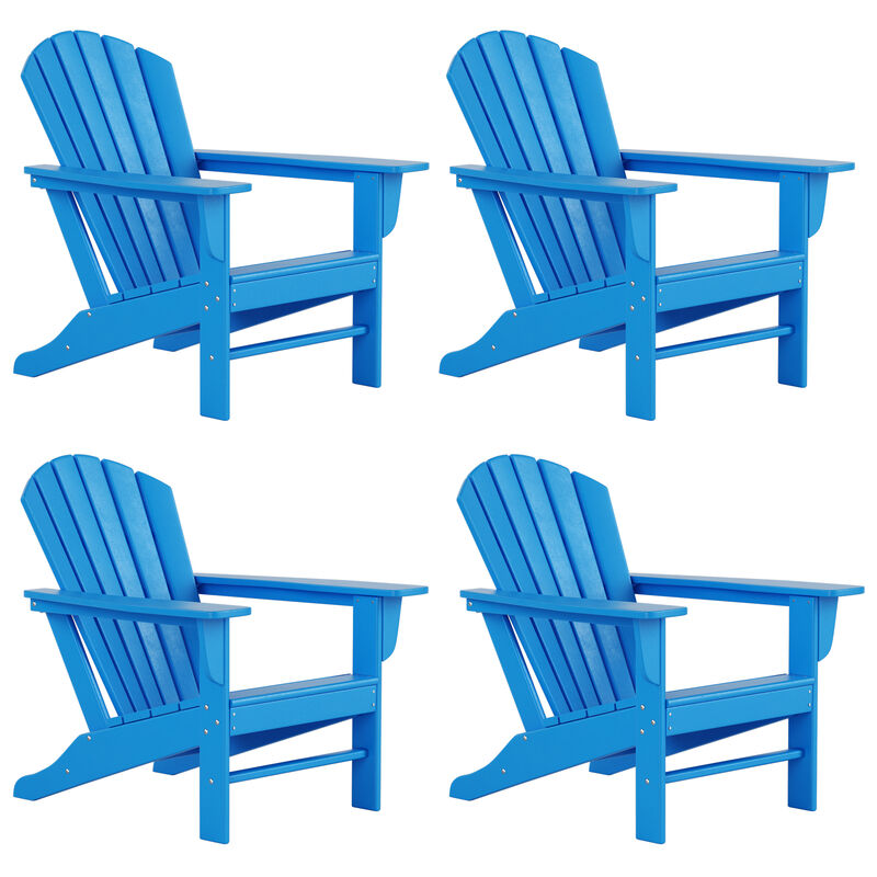 WestinTrends Outdoor Patio Adirondack Chair (Set of 4)