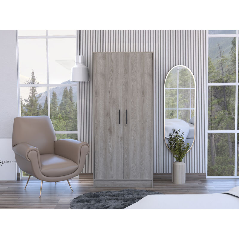 Conway Rectangle Armoire Light Gray