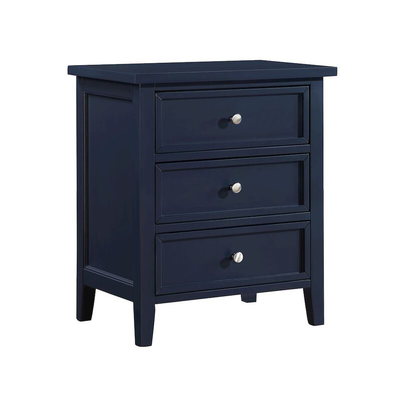 Comfort Pointe Lennon 3-drawer Nightstand - Midnight Blue