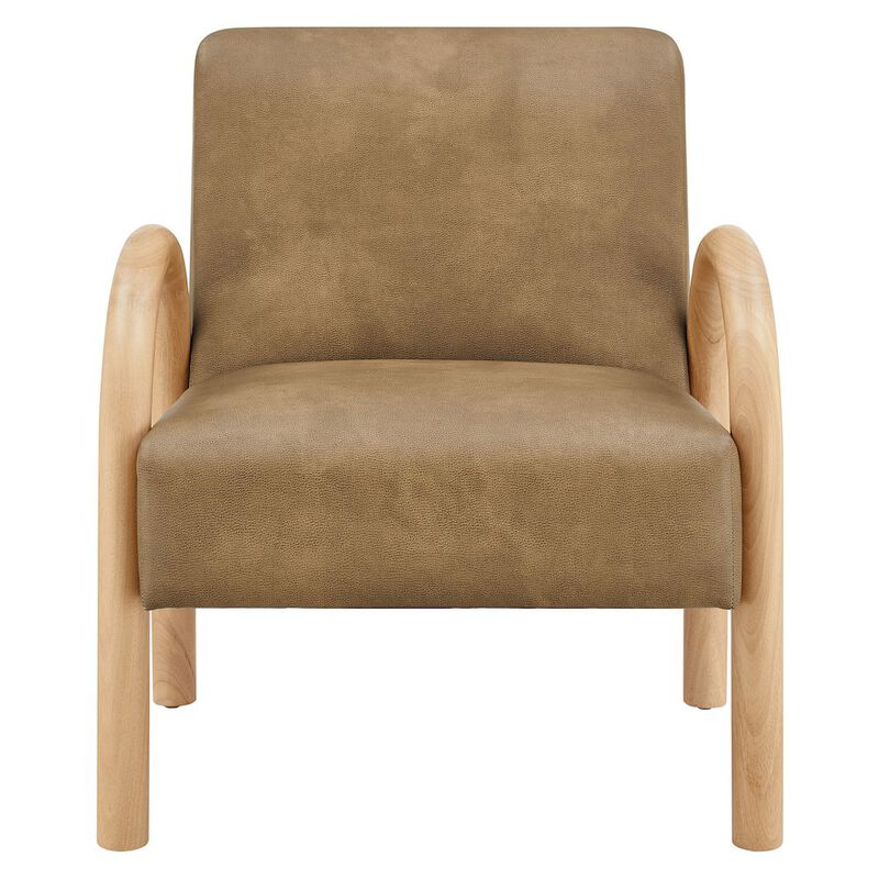 Lunet Faux Leather Upholstered Accent Chair image number 5