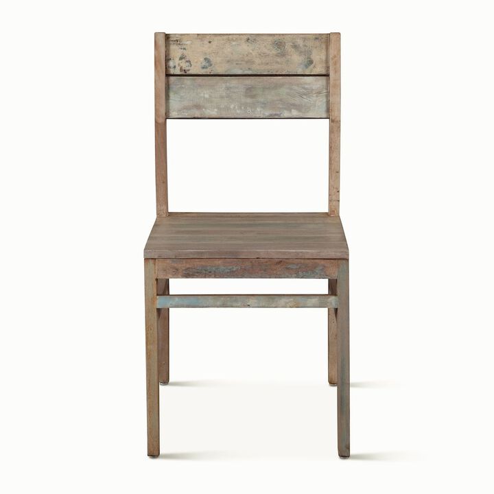 World Interiors Cordoba Dining Chair in Vintage Teal Finish