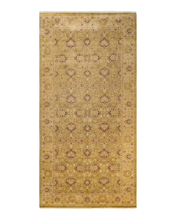 Mogul, One-of-a-Kind Hand-Knotted Area Rug  - Green, 6' 3" x 12' 6"
