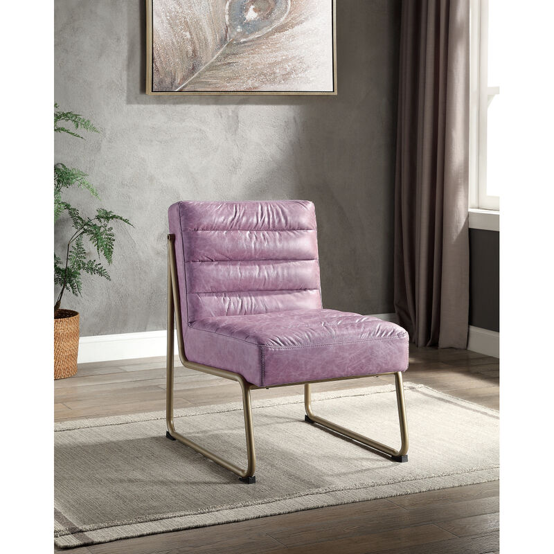 Loria Accent Chair in Wisteria Top Grain Leather AC00657