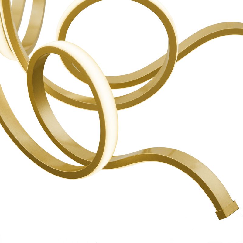 Magnolia Chandelier Black Metal Integrated LED Dimmable