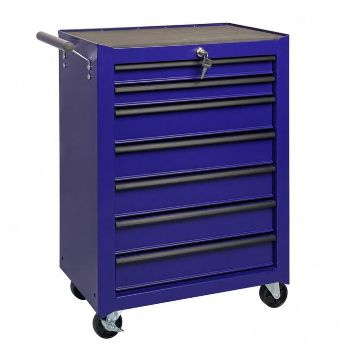 ELEMENT ACE 7-Drawer Rolling Metal Tool Chest with Ball Bearing Slides, Casters, Steel Frame for Garage Workshop Job Site Storage