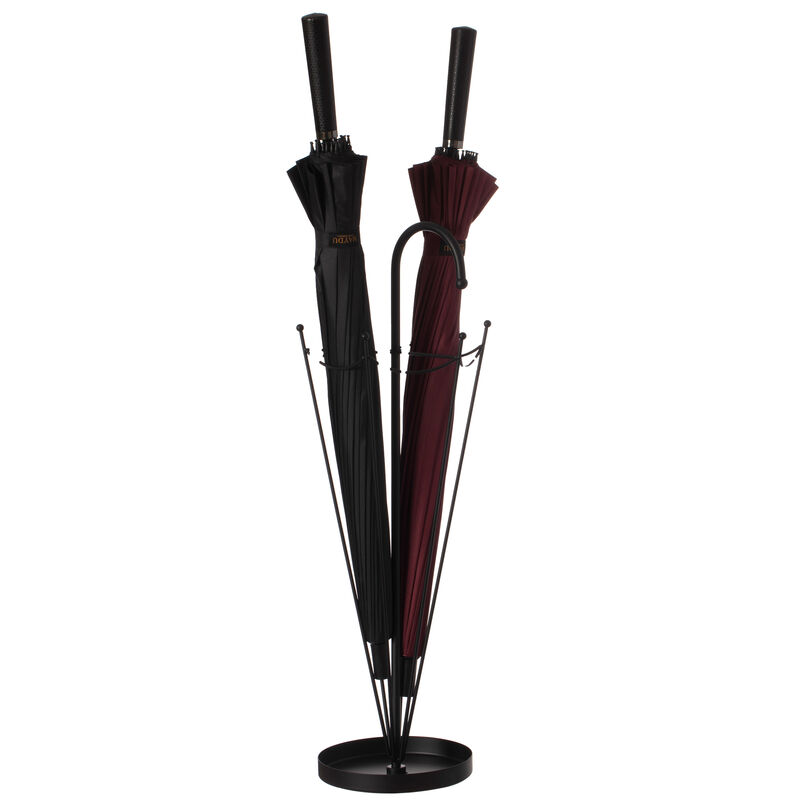 Black Umbrella Shaped Creative Umbrella Holder Stand for Indoor and Outdoor
