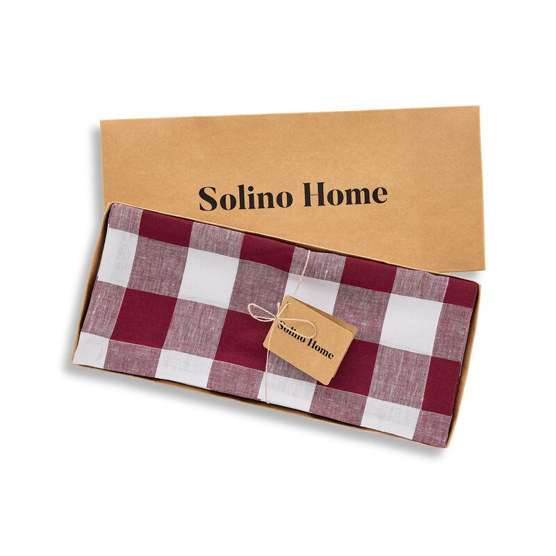 Linen Table Runner - Buffalo Check image number 4