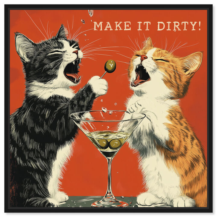 Make It Dirty Animals Canvas Print by Art Remedy