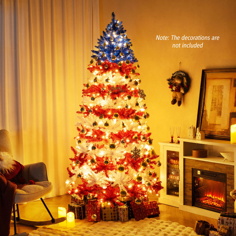 Artificial Christmas Tree with Warm White LED Lights image number 1