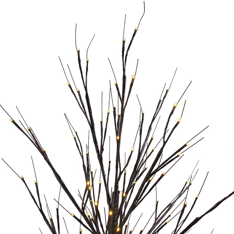 6' Lighted Christmas Birch Twig Tree Outdoor Decoration - Warm White LED Lights