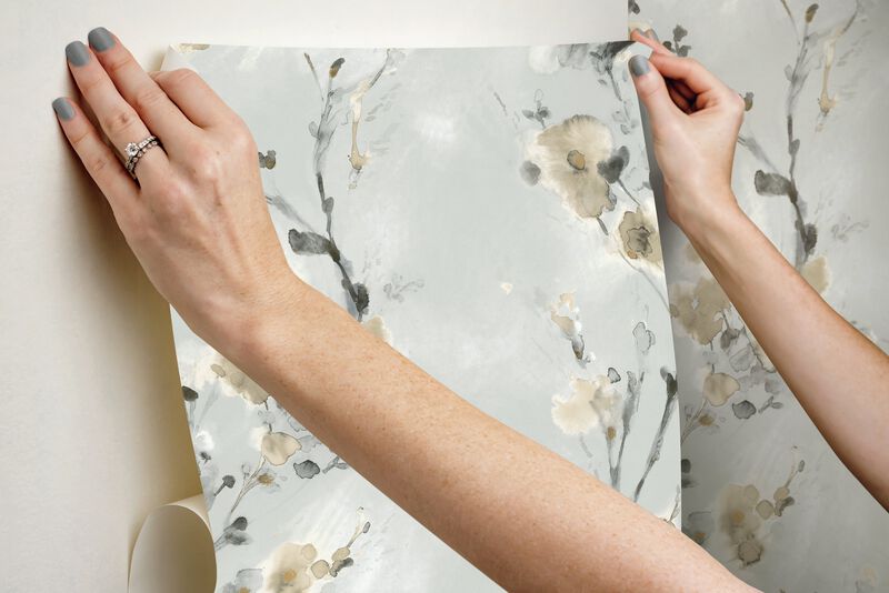 Charm Neutral Peel & Stick Wallpaper (Double Roll) image number 5