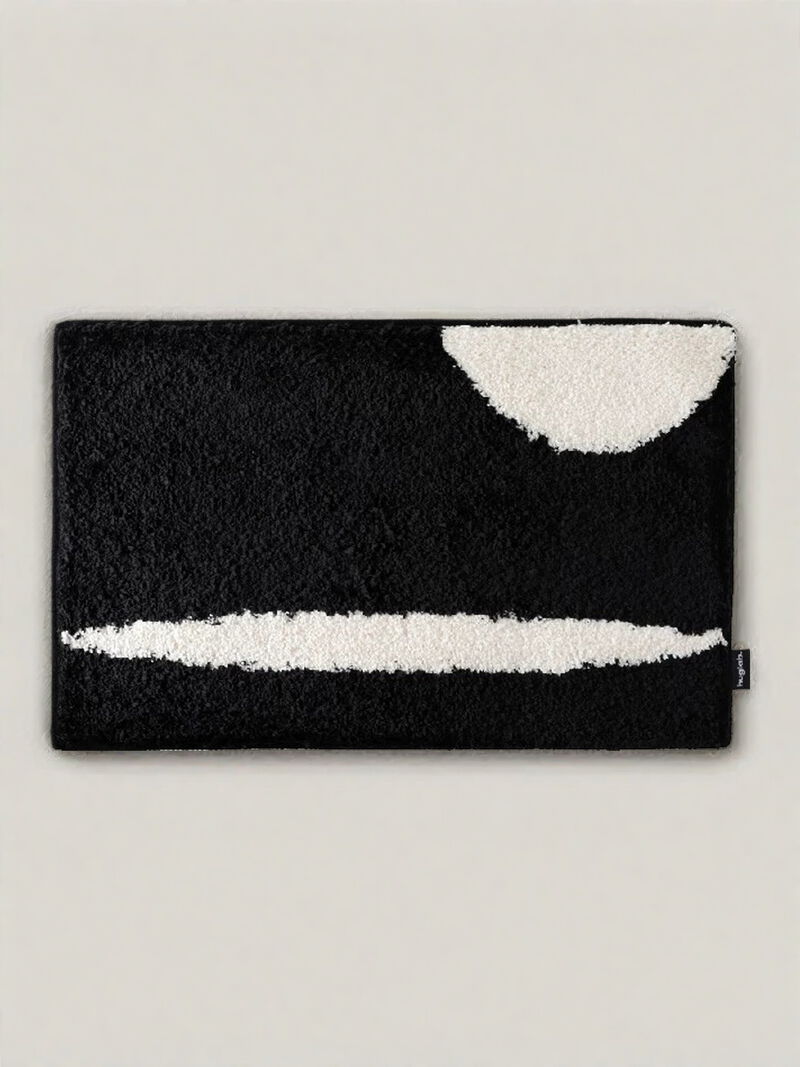 Ultra Soft Contemporary Abstract Bath Rug, Absorbent, Anti-slippery Mat image number 0