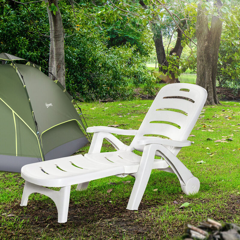 Hivvago 5-Level Reclining Chaise Lounge for Outdoor Use image number 3