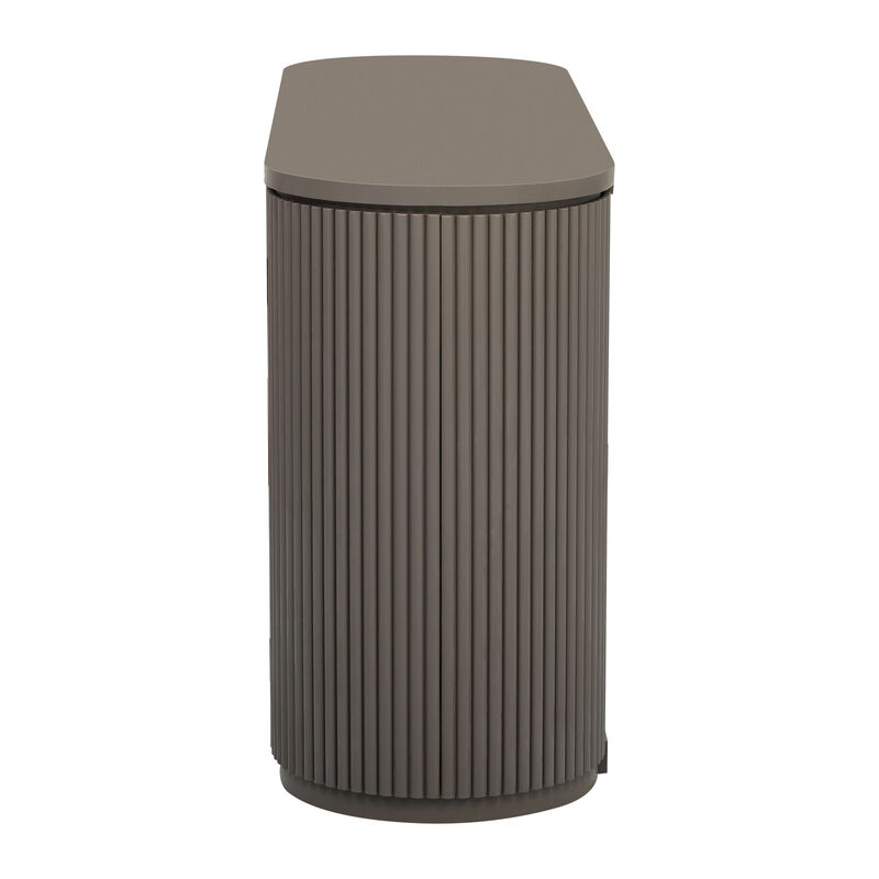 Merax Classic Storage Cabinet with Metal Handles