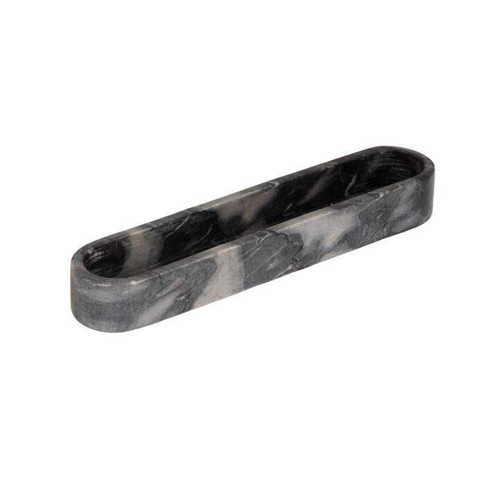 Marble Oval Dish, Grey