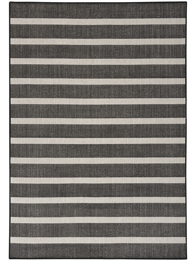 Positano POS03 Black/Ivory 5' x 7' Rug