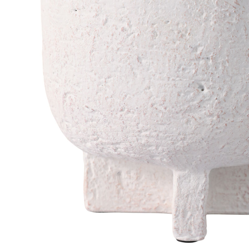 Modern Footed Planters, White