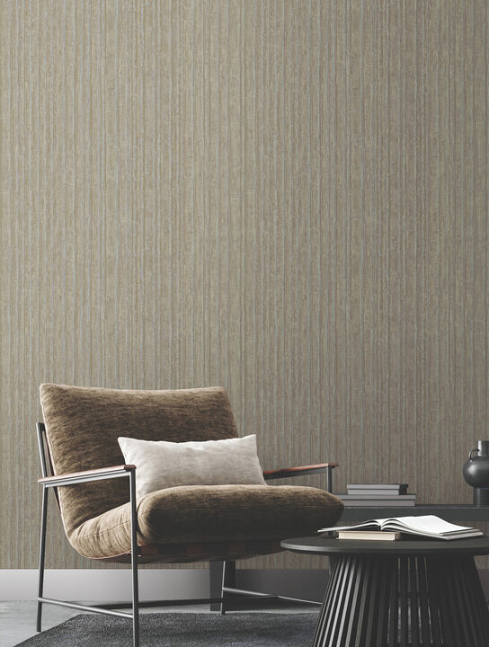 Vintage Tin Satin Brass Wallpaper