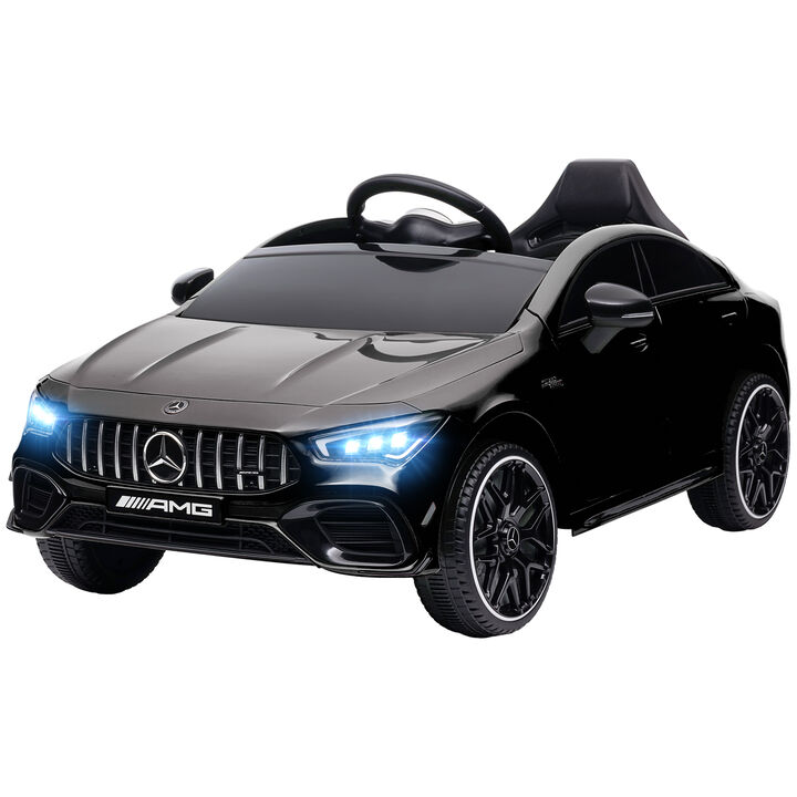 BreeBe Mercedes-Benz AMG Licensed 12V Kids Ride on Car with Remote Control, Rear Suspension, LED Lights, Music