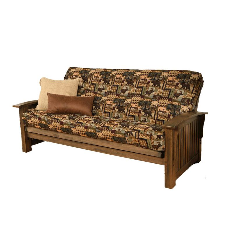 Washington Frame-Rustic Walnut Finish-Peter's Cabin Mattress