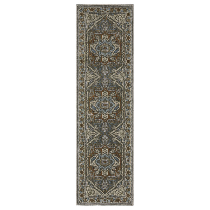HomeRoots Medallion Area Rug